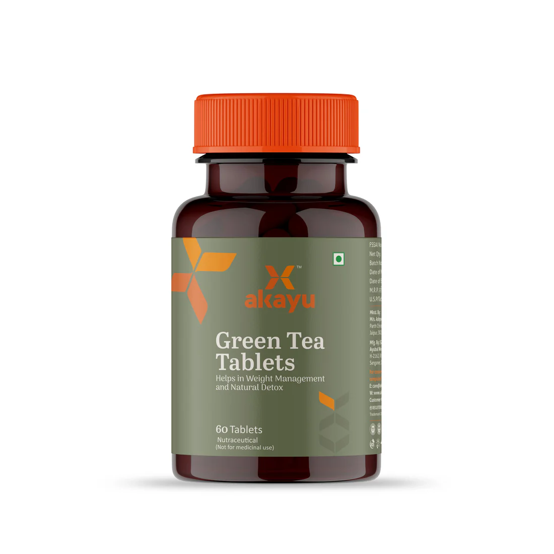 Akayu_Green_Tea_Effervescent_Tablets_front Green Tea Effervescent Tablets - Image 1